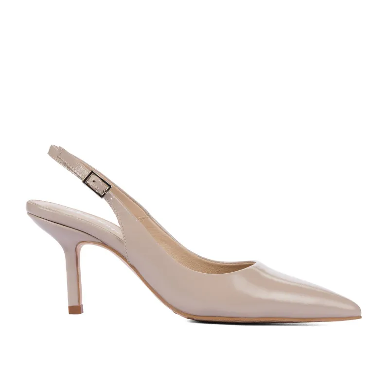 Sandales femme 1328 vernis sable