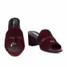 Sandales femme 1367 bordeaux velours