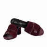 Sandales femme 1367 bordeaux velours