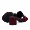 Sandales femme 1367 bordeaux velours