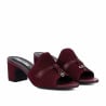 Sandales femme 1367 bordeaux velours