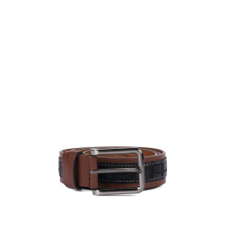 Ceinture hommes 18b croco noir+marron