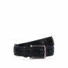 Ceinture hommes 18b noir+croco noir