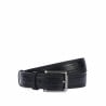 Ceinture hommes 18b noir+serpent noir