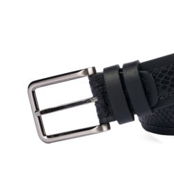 Ceinture hommes 18b noir+serpent noir
