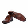 Chaussures élégantes hommes 822-1 en cognac