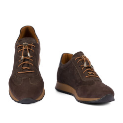Baskets femme 6104 bufo café combiné