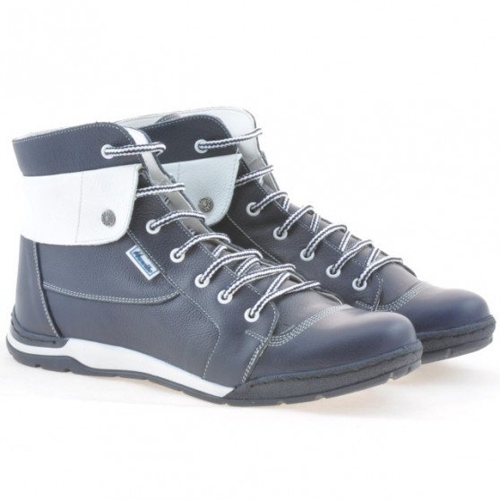 Bottes homme 421 indigo+blanc