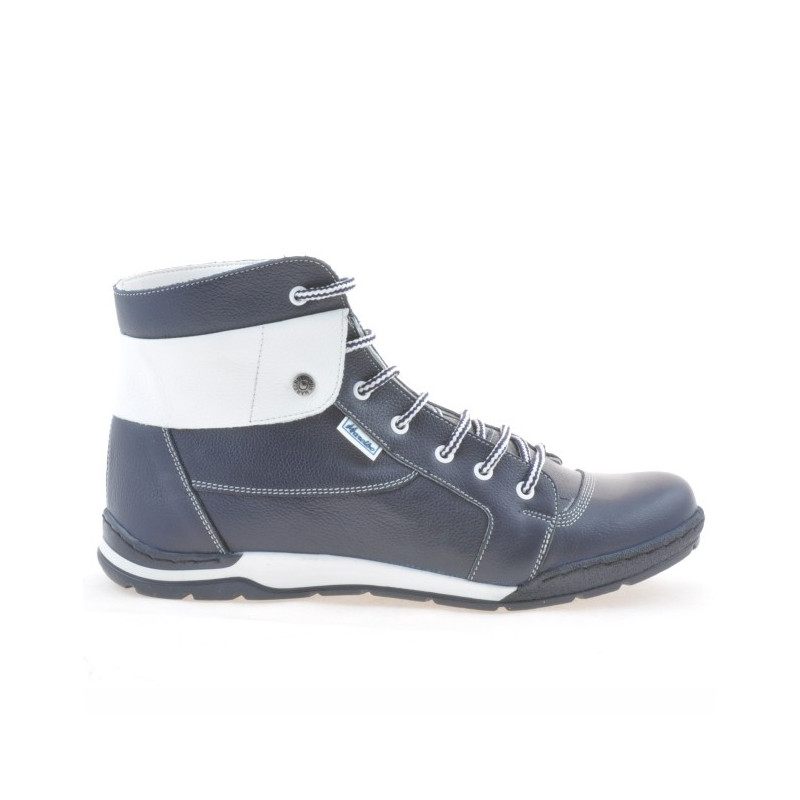 Bottes homme 421 indigo+blanc