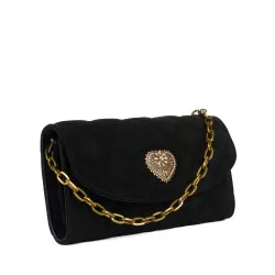 Sac à bandoulière femme 048g daim noir