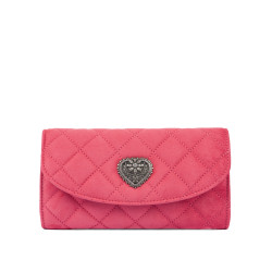 Sac à main femme 048g 01 daim rose barbie