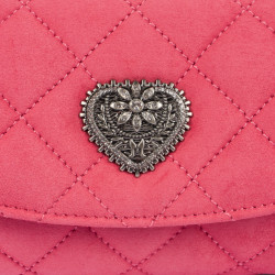Sac à main femme 048g 01 daim rose barbie