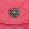 Sac à main femme 048g 01 daim rose barbie