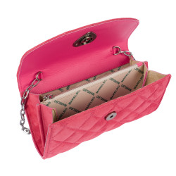 Sac à main femme 048g 01 daim rose barbie