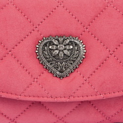 Sac à main femme 048g 01 daim rose barbie