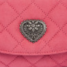 Sac à main femme 048g 01 daim rose barbie