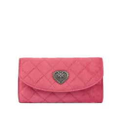 Sac à main femme 048g 01 daim rose barbie