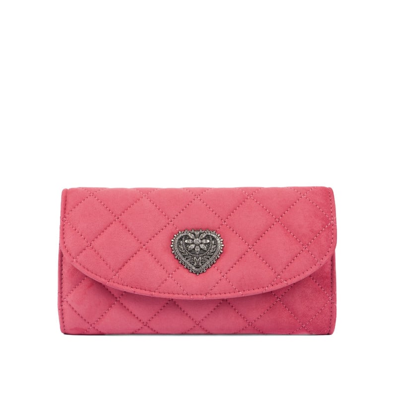 Sac à main femme 048g 01 daim rose barbie