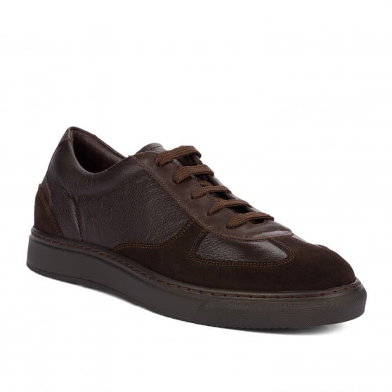 Chaussures casual/sport homme 998 chocolat combiné