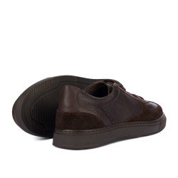 Chaussures casual/sport homme 998 chocolat combiné