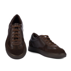 Chaussures casual/sport homme 998 chocolat combiné