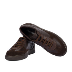Chaussures casual/sport homme 998 chocolat combiné