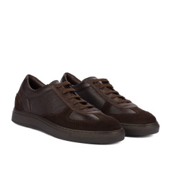Chaussures casual/sport homme 998 chocolat combiné