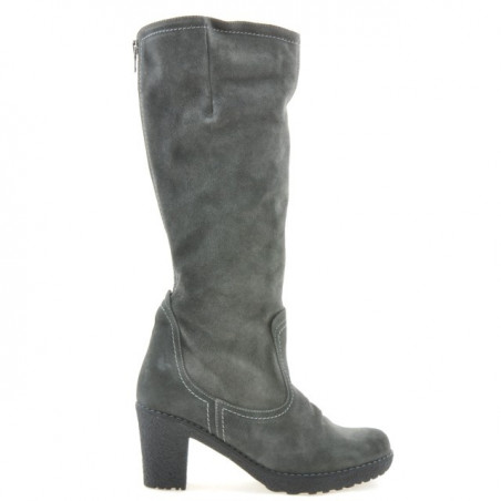 Bottes femme 3258 anthracite velours