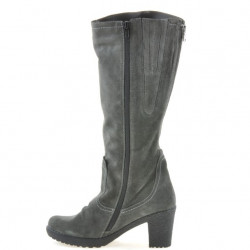 Bottes femme 3258 anthracite velours