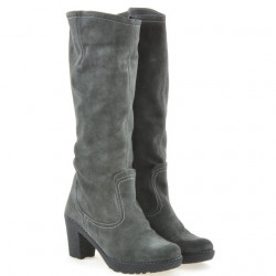 Bottes femme 3258 anthracite velours