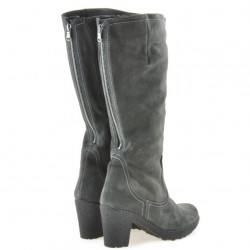 Bottes femme 3258 anthracite velours