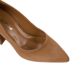 Chaussures élégantes femme 1315 velours chocolat