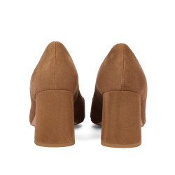 Chaussures élégantes femme 1315 velours chocolat