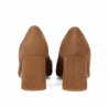 Chaussures élégantes femme 1315 velours chocolat