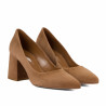 Chaussures élégantes femme 1315 velours chocolat