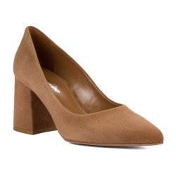 Chaussures élégantes femme 1315 velours chocolat