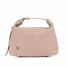 Sac à main femme 037-1g 01 cuir velours nude