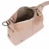 Sac à main femme 037-1g 01 cuir velours nude