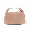 Sac à main femme 037-1g 01 cuir velours nude