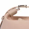 Sac à main femme 037-1g 01 cuir velours nude