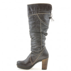 Bottes femme 226 café+crépon café
