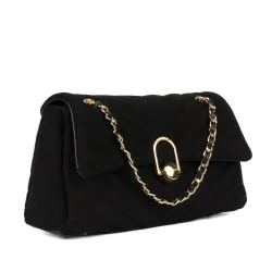 Sac à main pour femme d'épaule 052g daim noir