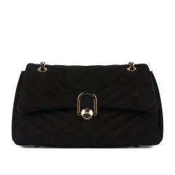 Sac à main pour femme d'épaule 052g daim noir