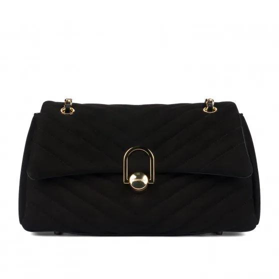 Sac à main pour femme d'épaule 052g daim noir