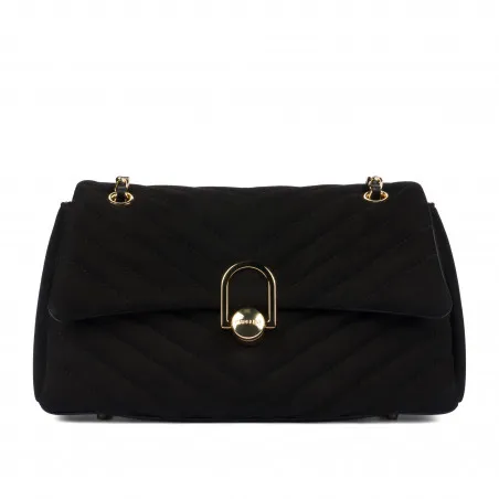 Sac à main pour femme d'épaule 052g daim noir