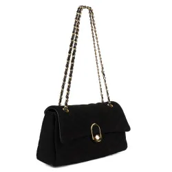 Sac à main pour femme d'épaule 052g daim noir