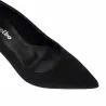 Chaussures élégantes femme 1366 velours noir nacré