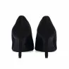 Chaussures élégantes femme 1366 velours noir nacré