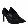 Chaussures élégantes femme 1366 velours noir nacré