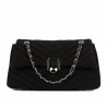 Sac à main pour femme 052g 01 daim noir